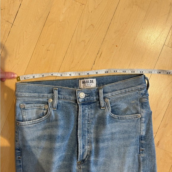 Agolde light wash jeans 27 - Picture 3 of 5